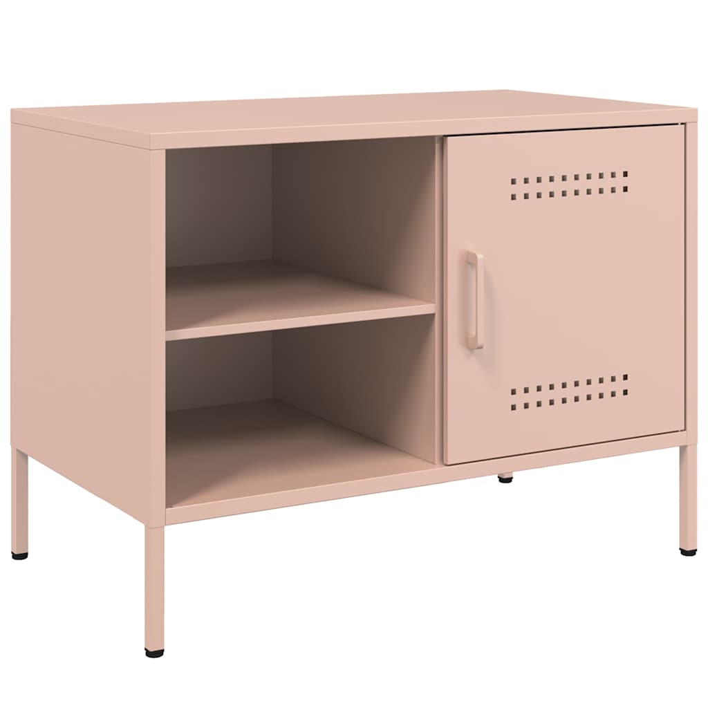 2 Piece TV Cabinet Set Pink 68x39x50,5 cm Steel