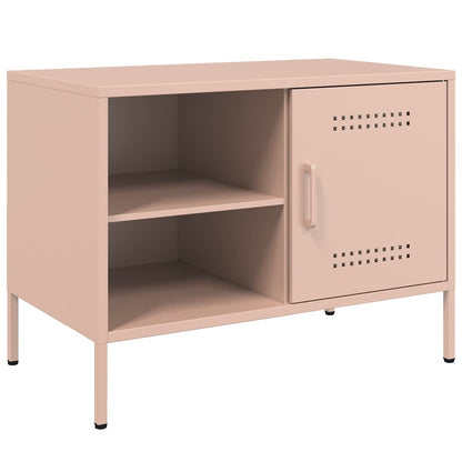 2 Piece TV Cabinet Set Pink 68x39x50,5 cm Steel