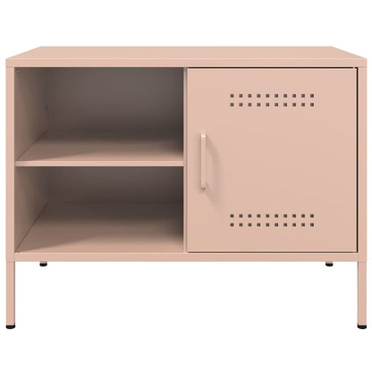 2 Piece TV Cabinet Set Pink 68x39x50,5 cm Steel
