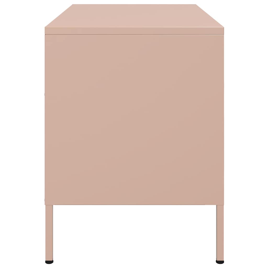 2 Piece TV Cabinet Set Pink 68x39x50,5 cm Steel