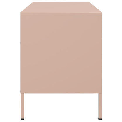 2 Piece TV Cabinet Set Pink 68x39x50,5 cm Steel