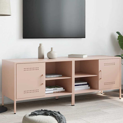 2 Piece TV Cabinet Set Pink 68x39x50,5 cm Steel