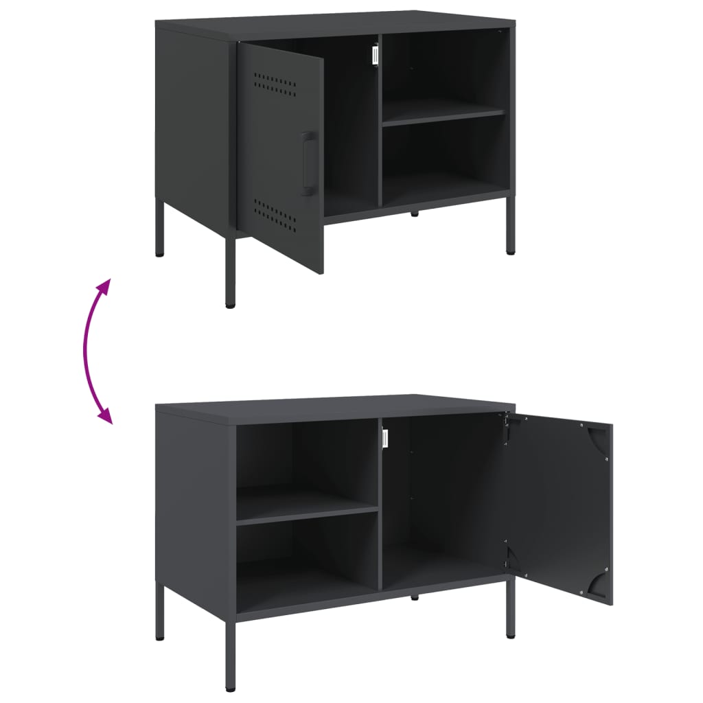 TV Cabinet Anthracite 68x39x50,5 cm Steel
