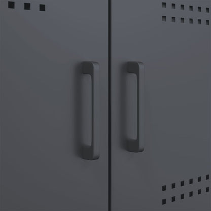 2 Piece TV Cabinet Set Anthracite 68x39x50,5 cm Steel