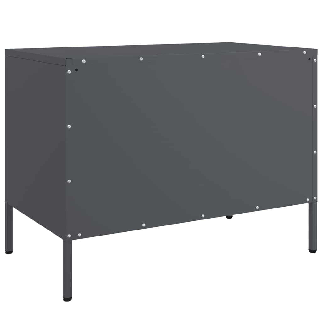 2 Piece TV Cabinet Set Anthracite 68x39x50,5 cm Steel