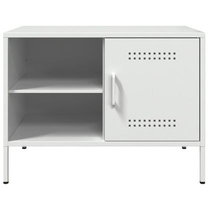 2 Piece TV Cabinet Set White 68x39x50,5 cm Steel