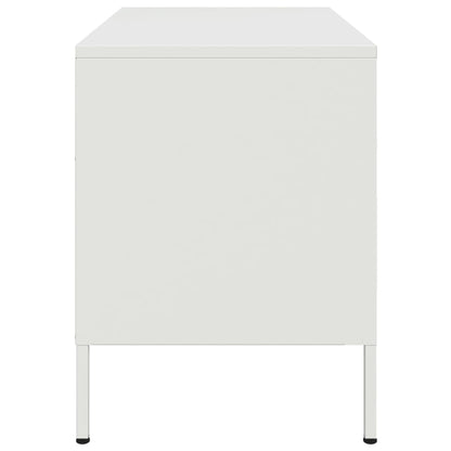 2 Piece TV Cabinet Set White 68x39x50,5 cm Steel