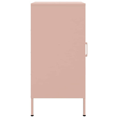 Sideboards 2 pcs Pink 36x39x79 cm Steel