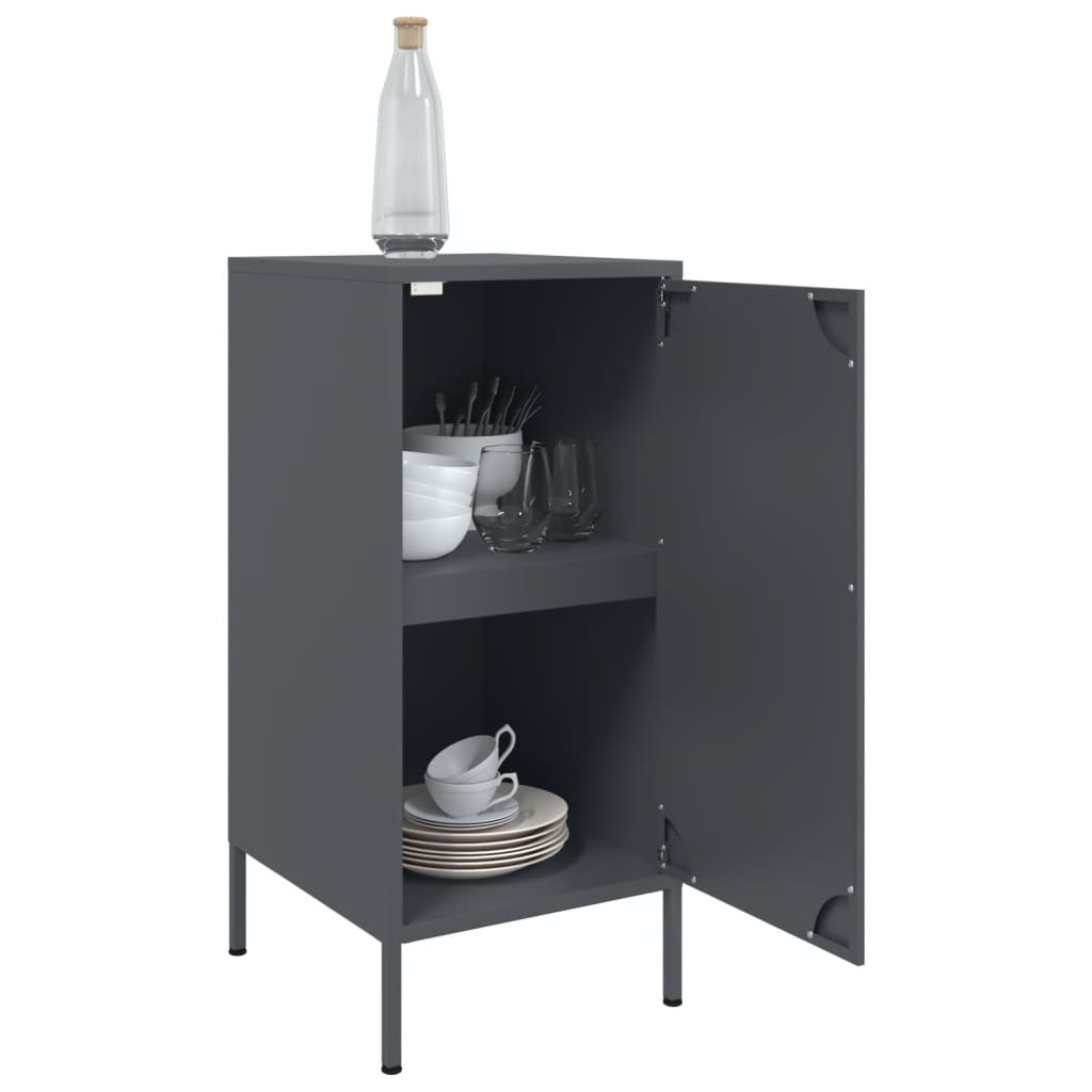 Sideboards 2 pcs Anthracite 36x39x79 cm Steel