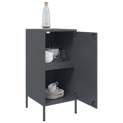 Sideboards 2 pcs Anthracite 36x39x79 cm Steel
