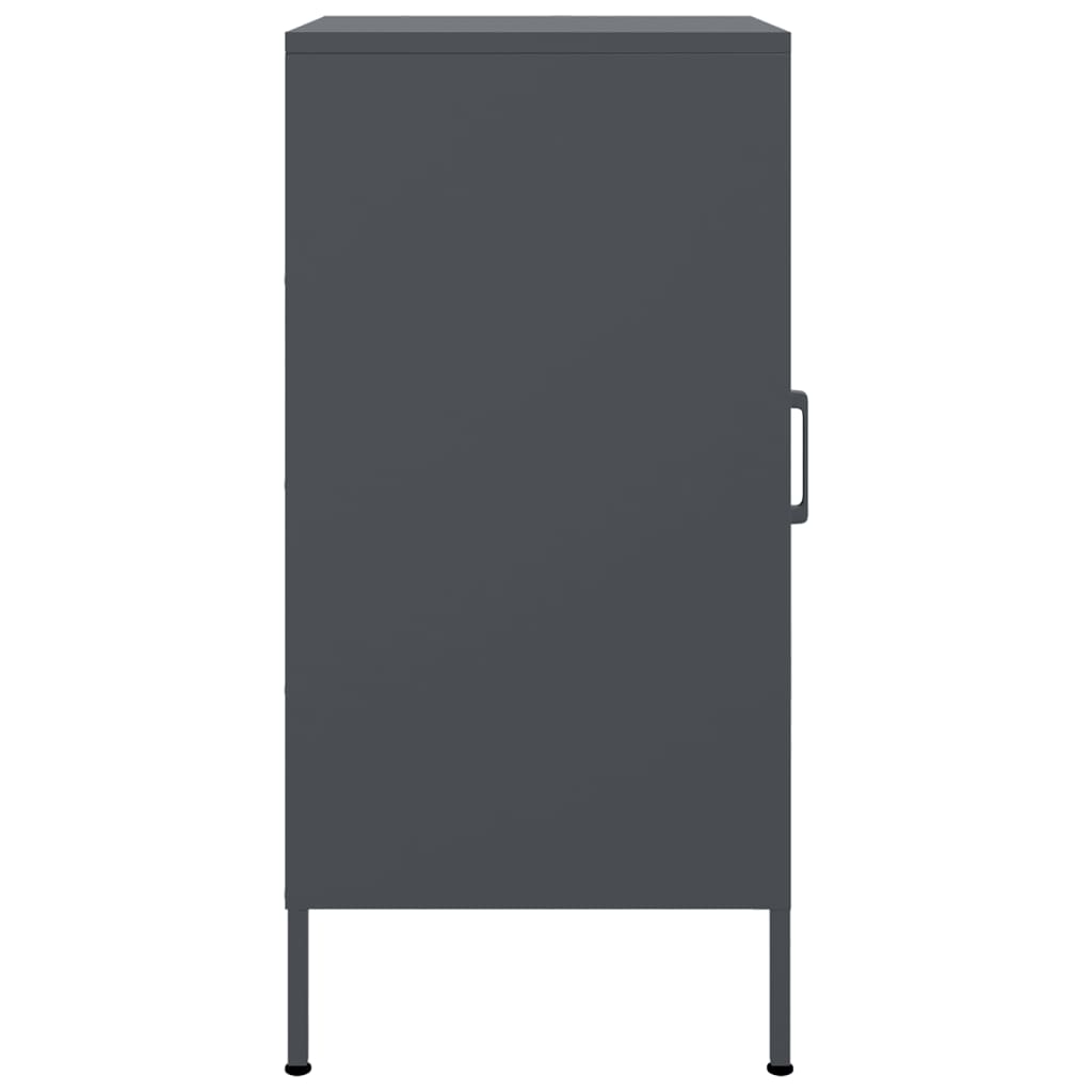Sideboards 2 pcs Anthracite 36x39x79 cm Steel