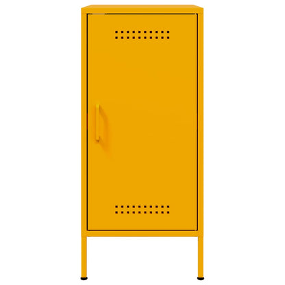 Sideboards 2 pcs Mustard Yellow 36x39x79 cm Steel