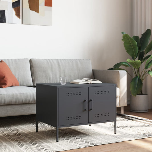 Coffee Table Anthracite 68x50x50,5 cm Steel