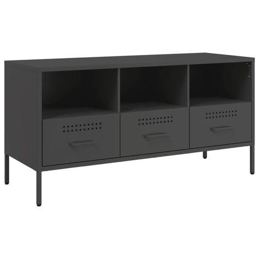 TV Cabinet Black 100,5x39x50,5 cm Steel