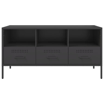 TV Cabinet Black 100,5x39x50,5 cm Steel