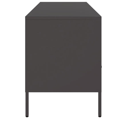 TV Cabinet Black 100,5x39x50,5 cm Steel