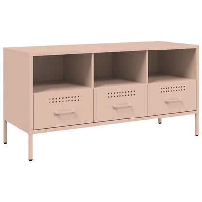 TV Cabinet Pink 100,5x39x50,5 cm Steel