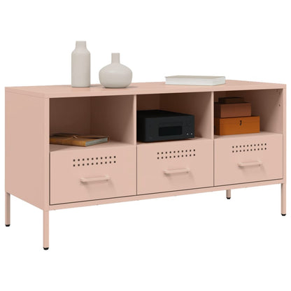 TV Cabinet Pink 100,5x39x50,5 cm Steel