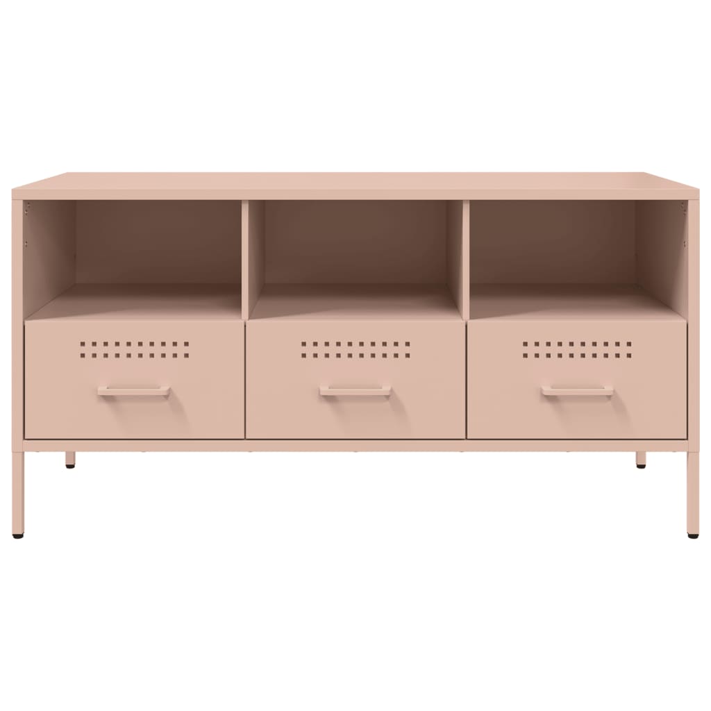 TV Cabinet Pink 100,5x39x50,5 cm Steel