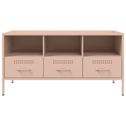 TV Cabinet Pink 100,5x39x50,5 cm Steel