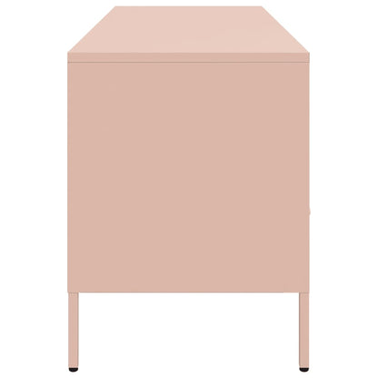 TV Cabinet Pink 100,5x39x50,5 cm Steel