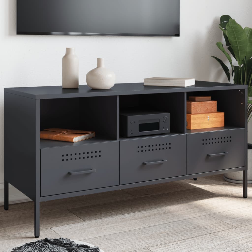 TV Cabinet Anthracite 100,5x39x50,5 cm Steel