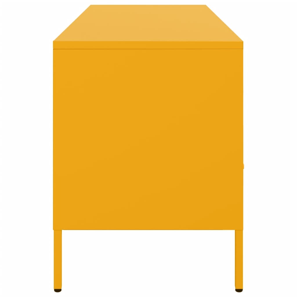 TV Cabinet Mustard Yellow 100,5x39x50,5 cm Steel
