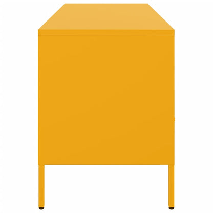 TV Cabinet Mustard Yellow 100,5x39x50,5 cm Steel