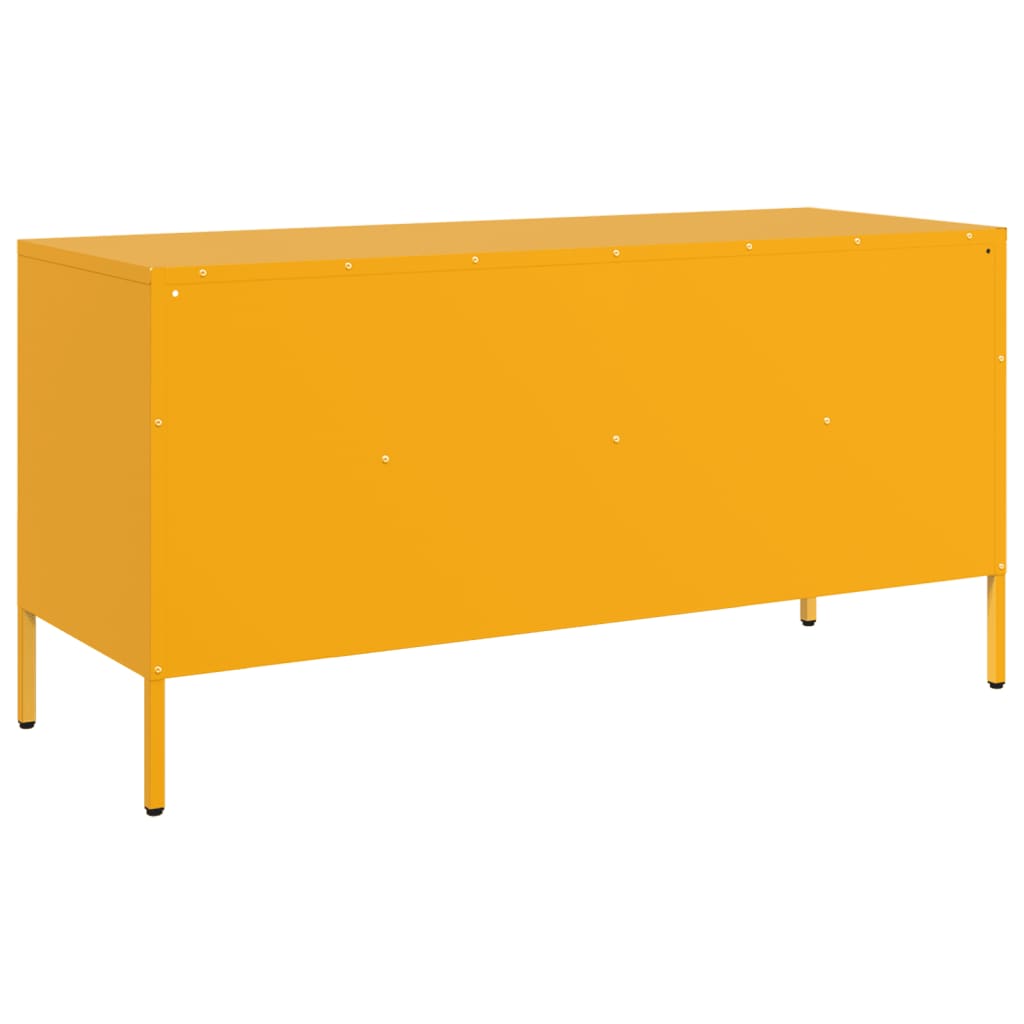 TV Cabinet Mustard Yellow 100,5x39x50,5 cm Steel
