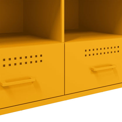 TV Cabinet Mustard Yellow 100,5x39x50,5 cm Steel