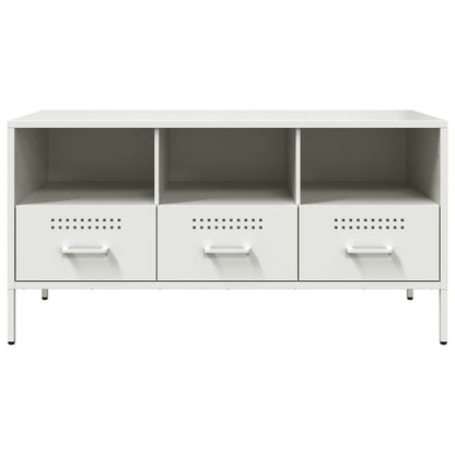 TV Cabinet White 100,5x39x50,5 cm Steel
