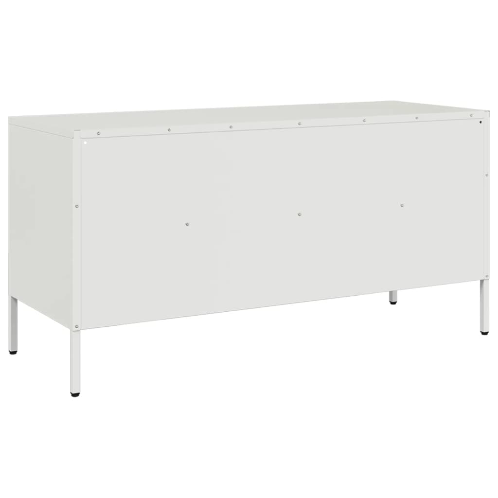 TV Cabinet White 100,5x39x50,5 cm Steel