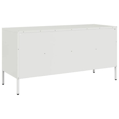 TV Cabinet White 100,5x39x50,5 cm Steel
