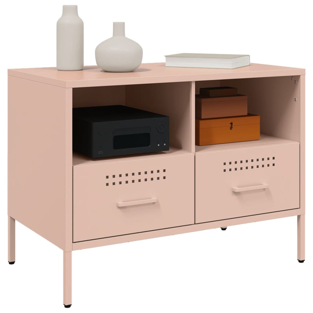 TV Cabinet Pink 68x39x50,5 cm Steel