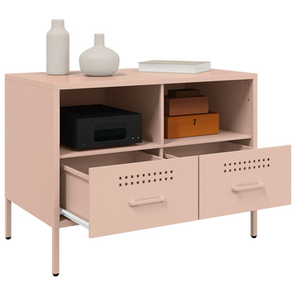 TV Cabinet Pink 68x39x50,5 cm Steel