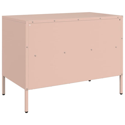 TV Cabinet Pink 68x39x50,5 cm Steel