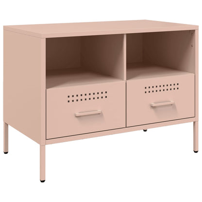 2 Piece TV Cabinet Set Pink 68x39x50,5 cm Steel