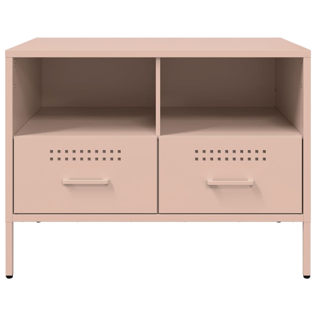 2 Piece TV Cabinet Set Pink 68x39x50,5 cm Steel