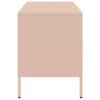 2 Piece TV Cabinet Set Pink 68x39x50,5 cm Steel