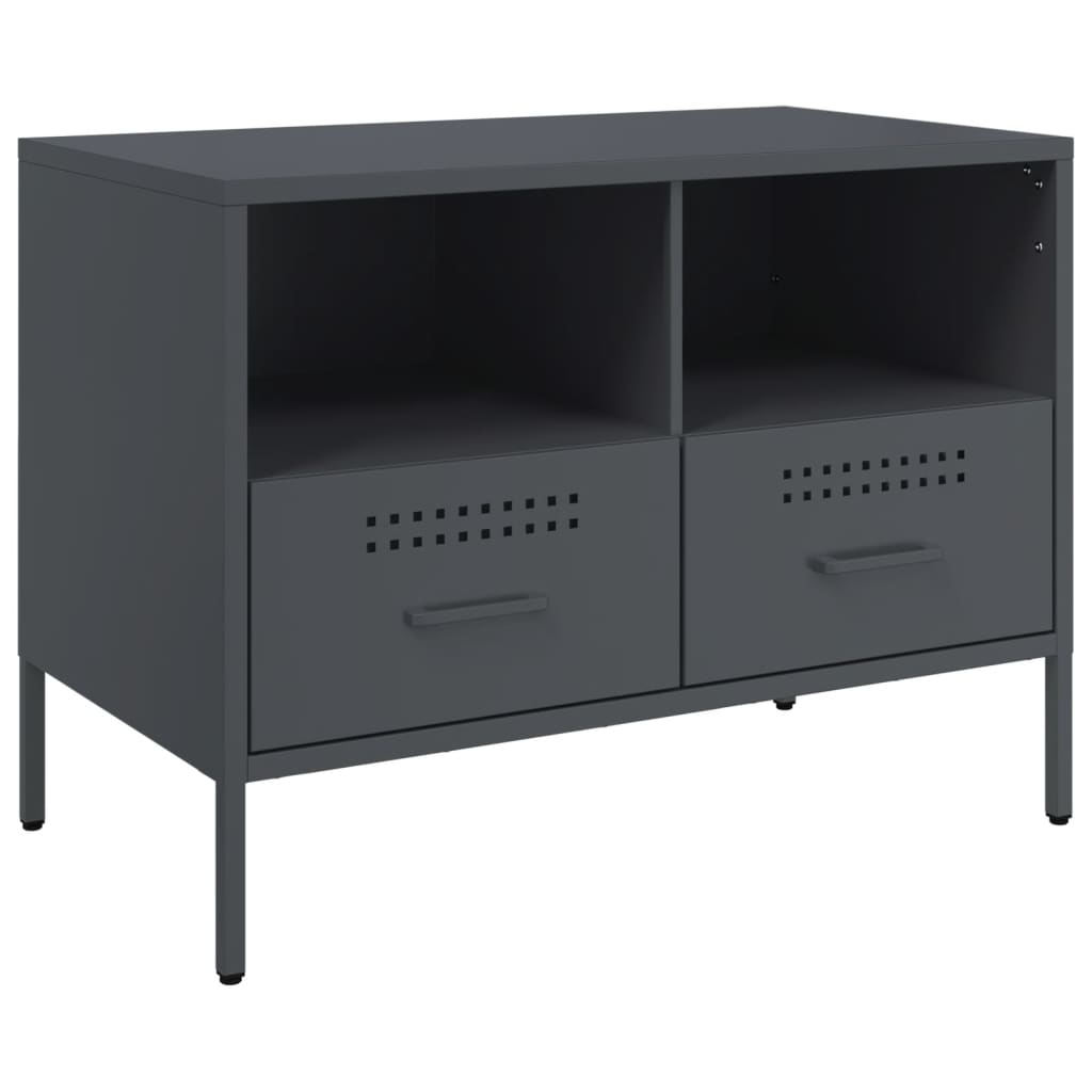 TV Cabinets 2 pcs Anthracite 68x39x50.5 cm Steel