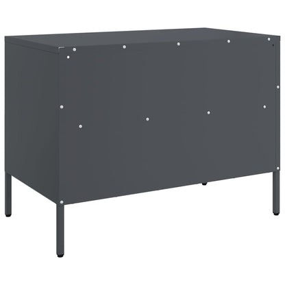 2 Piece TV Cabinet Set Anthracite 68x39x50,5 cm Steel