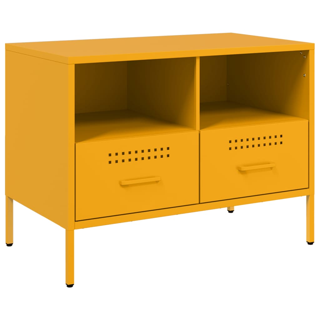 TV Cabinet Mustard Yellow 68x39x50,5 cm Steel