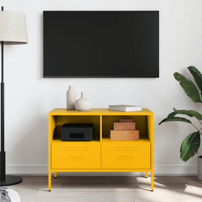 TV Cabinet Mustard Yellow 68x39x50,5 cm Steel