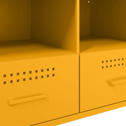 TV Cabinet Mustard Yellow 68x39x50,5 cm Steel