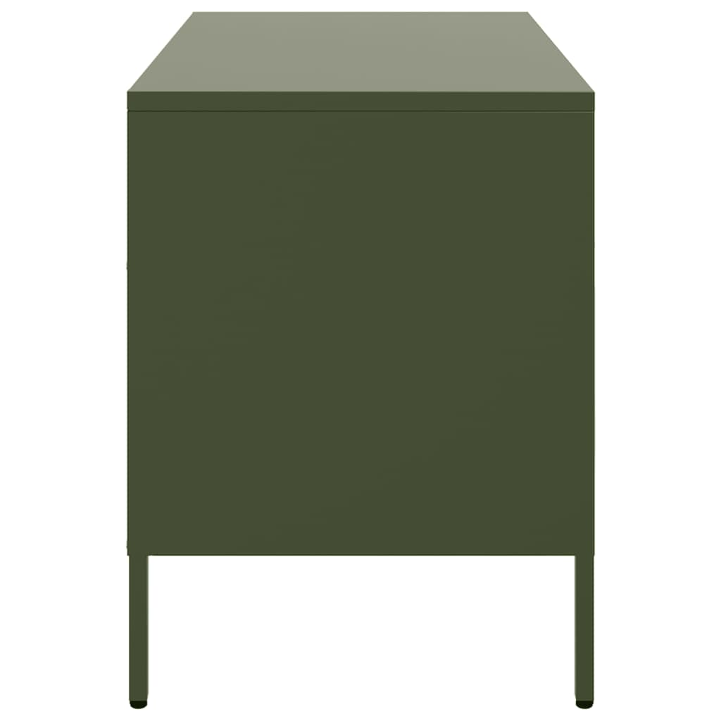 TV Cabinet Olive Green 68x39x50,5 cm Steel