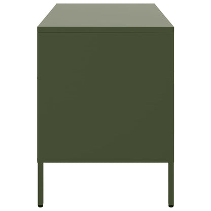 TV Cabinet Olive Green 68x39x50,5 cm Steel