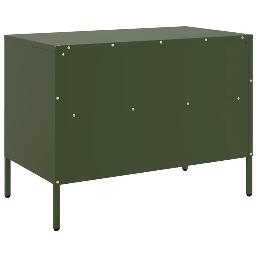 TV Cabinet Olive Green 68x39x50,5 cm Steel