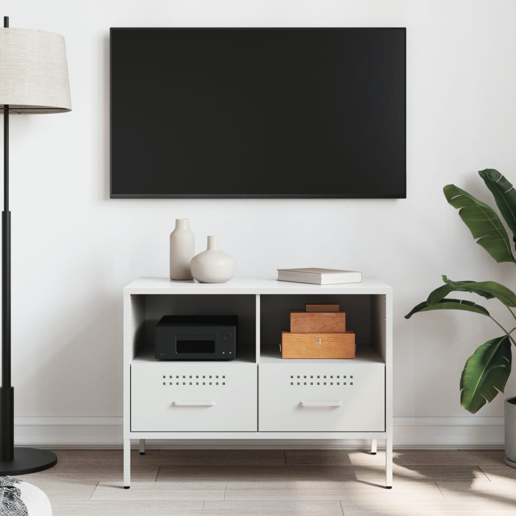 TV Cabinet White 68x39x50,5 cm Steel