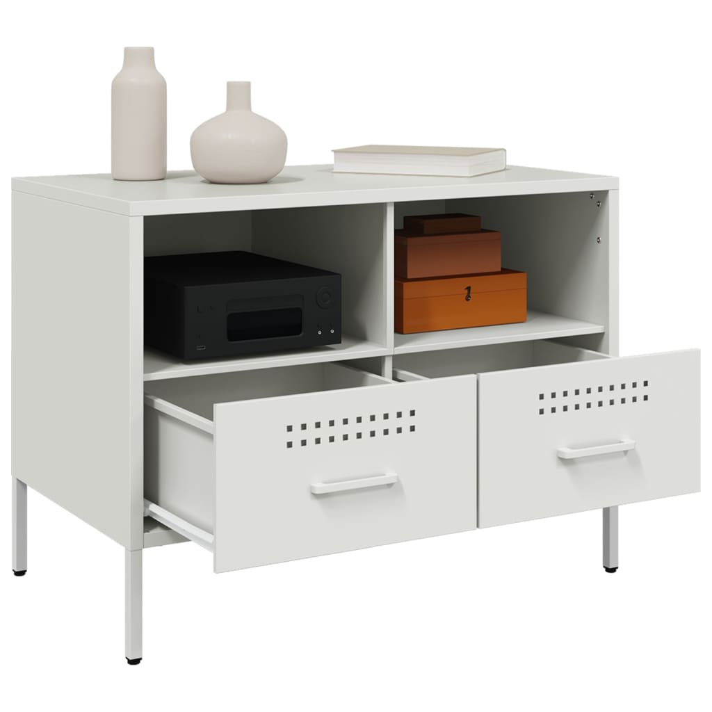 TV Cabinet White 68x39x50,5 cm Steel