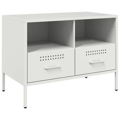 2 Piece TV Cabinet Set White 68x39x50,5 cm Steel